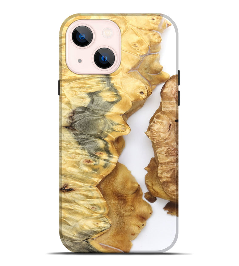 iPhone 14 Plus Wood Live Edge Phone Case - Zina (Clear, 825611)