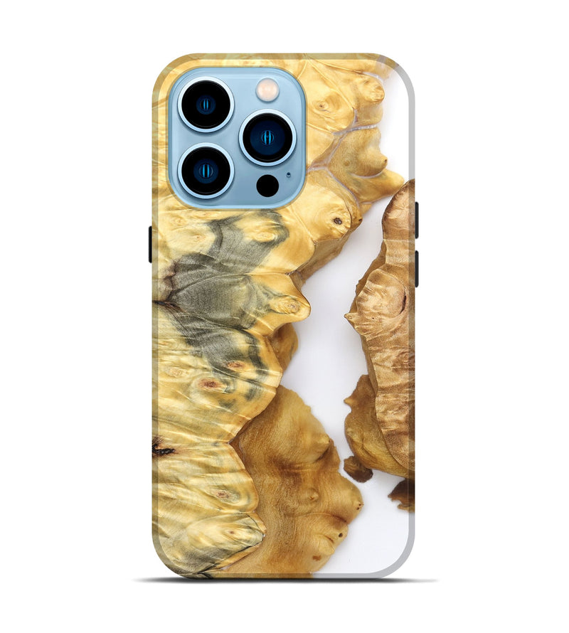 iPhone 14 Pro Wood Live Edge Phone Case - Zina (Clear, 825611)