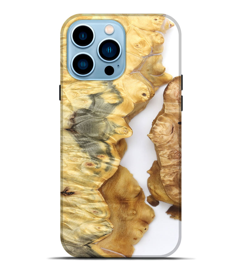 iPhone 14 Pro Max Wood Live Edge Phone Case - Zina (Clear, 825611)
