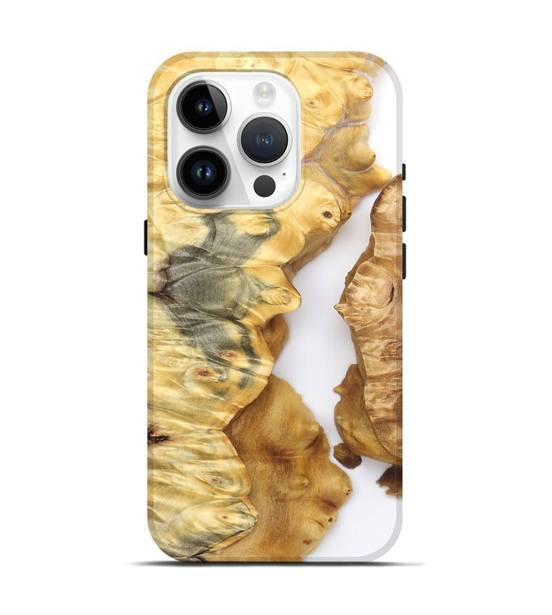 iPhone 15 Pro Wood Live Edge Phone Case - Zina (Clear, 825611)