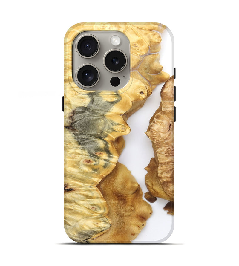 iPhone 16 Pro Wood Live Edge Phone Case - Zina (Clear, 825611)