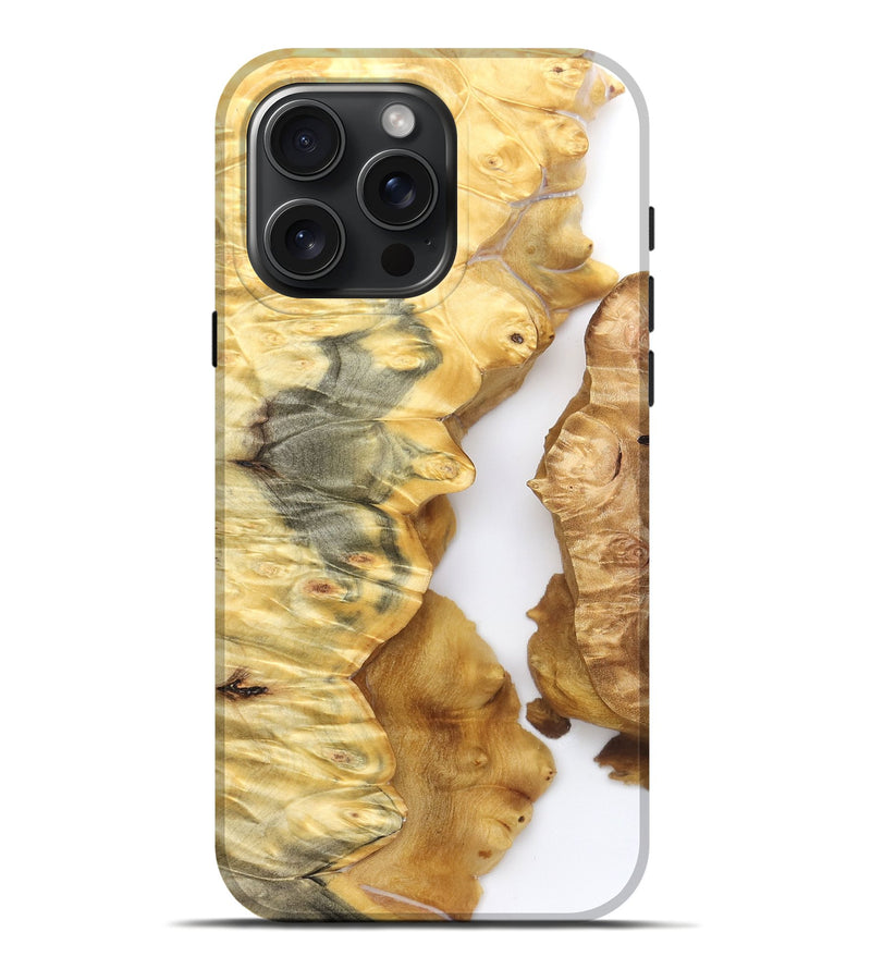 iPhone 16 Pro Max Wood Live Edge Phone Case - Zina (Clear, 825611)