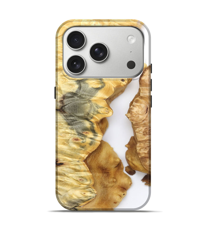 iPhone 17 Pro Wood Live Edge Phone Case - Zina (Clear, 825611)