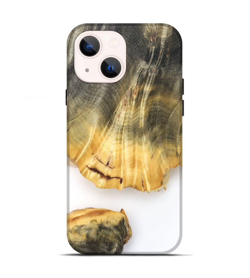 iPhone 13 Wood Live Edge Phone Case - Shad (Clear, 825613)