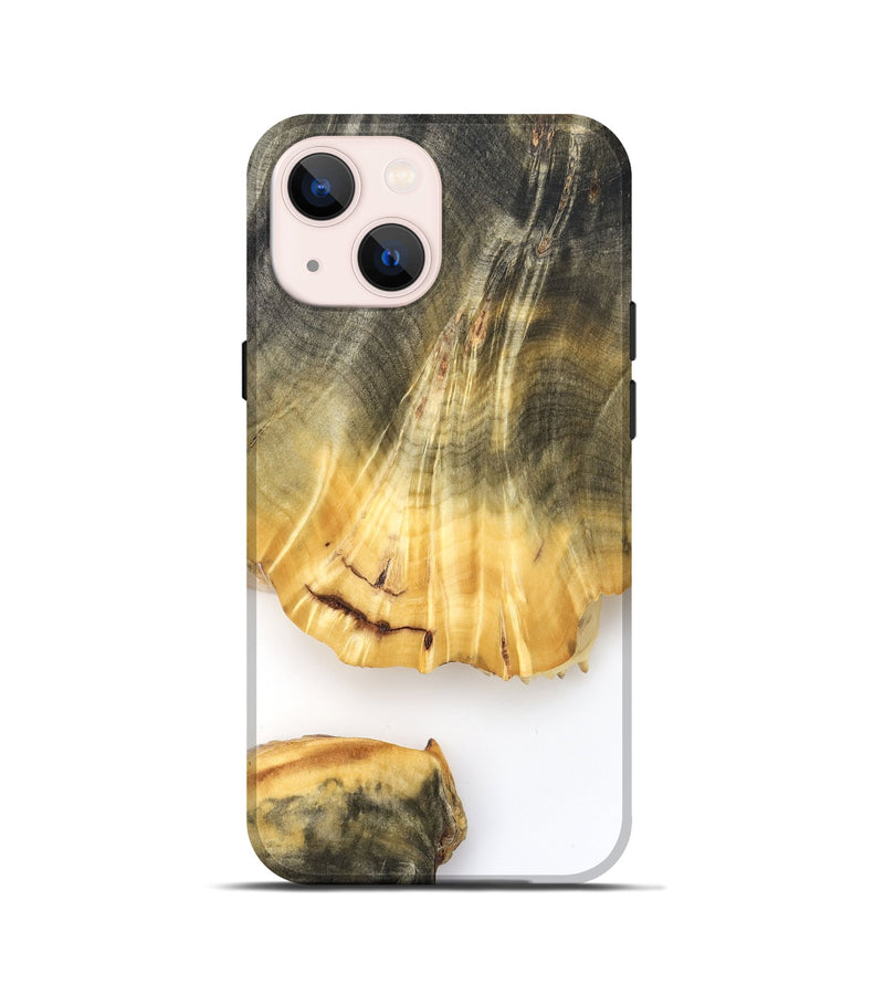iPhone 13 mini Wood Live Edge Phone Case - Shad (Clear, 825613)