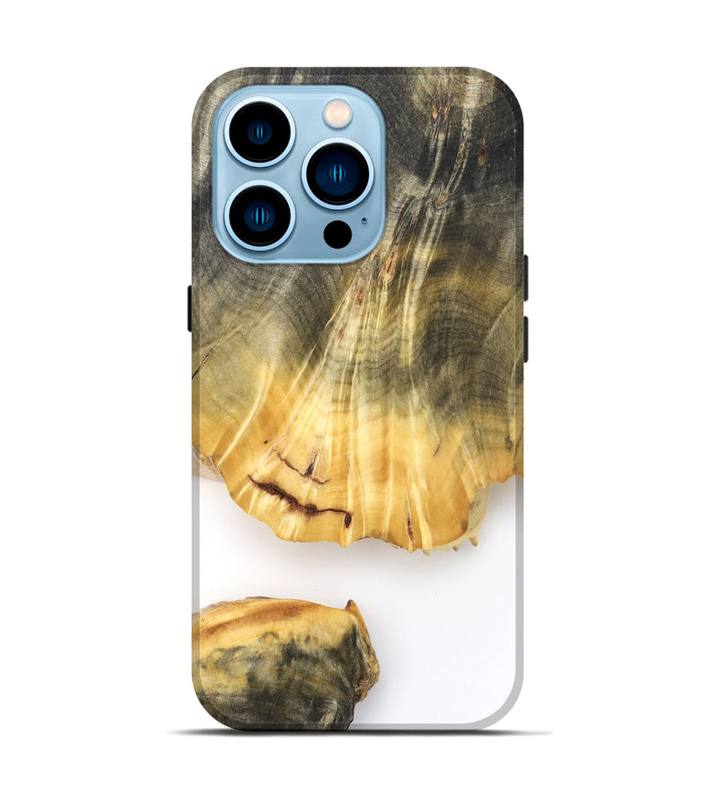 iPhone 14 Pro Wood Live Edge Phone Case - Shad (Clear, 825613)