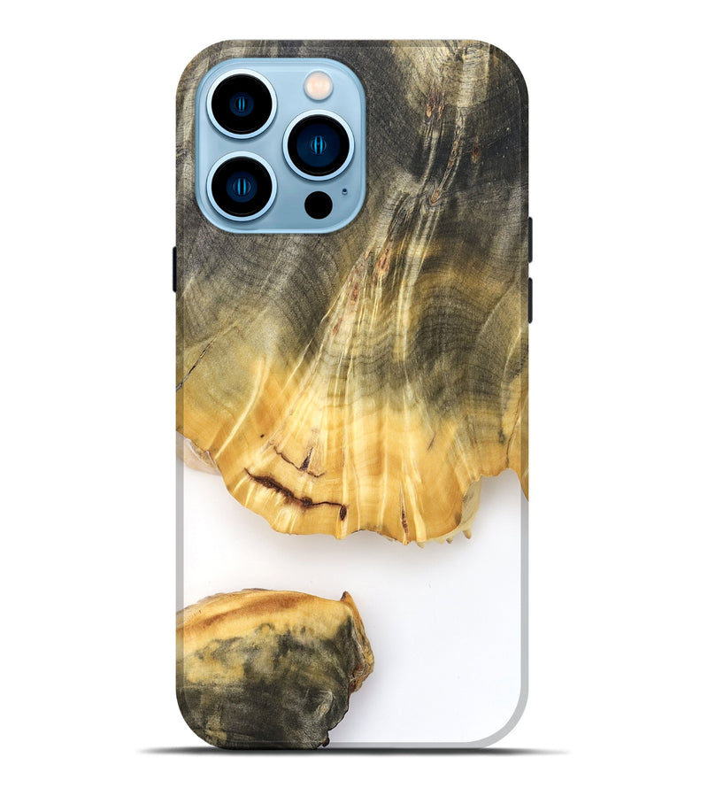 iPhone 14 Pro Max Wood Live Edge Phone Case - Shad (Clear, 825613)