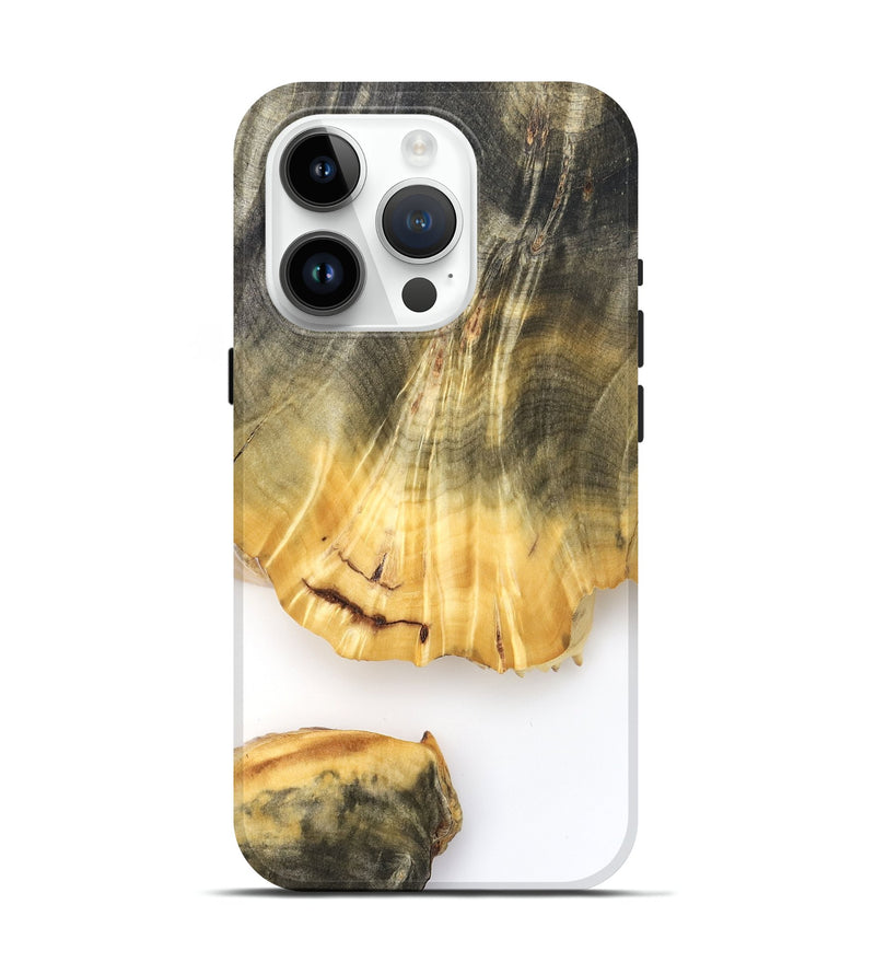 iPhone 15 Pro Wood Live Edge Phone Case - Shad (Clear, 825613)
