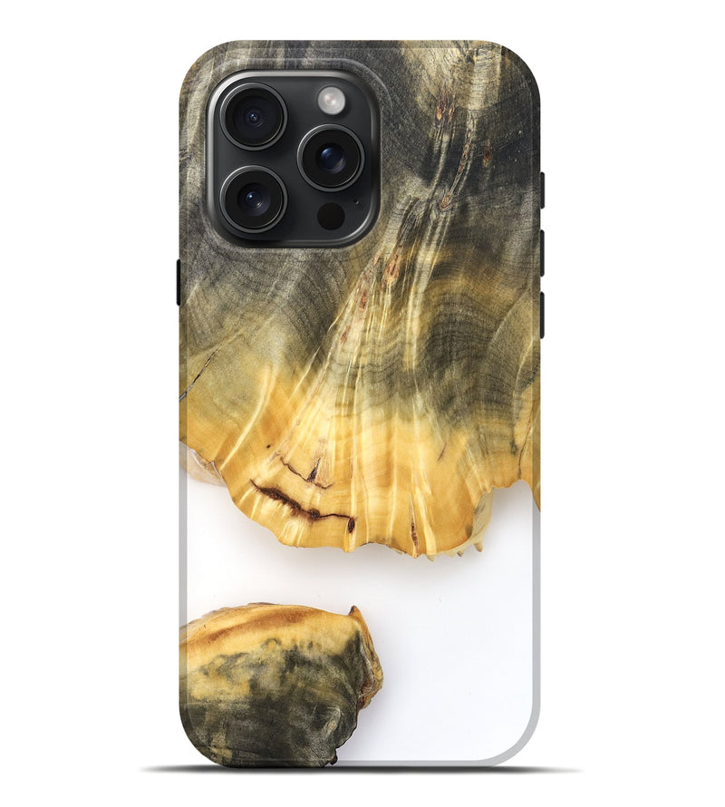 iPhone 16 Pro Max Wood Live Edge Phone Case - Shad (Clear, 825613)