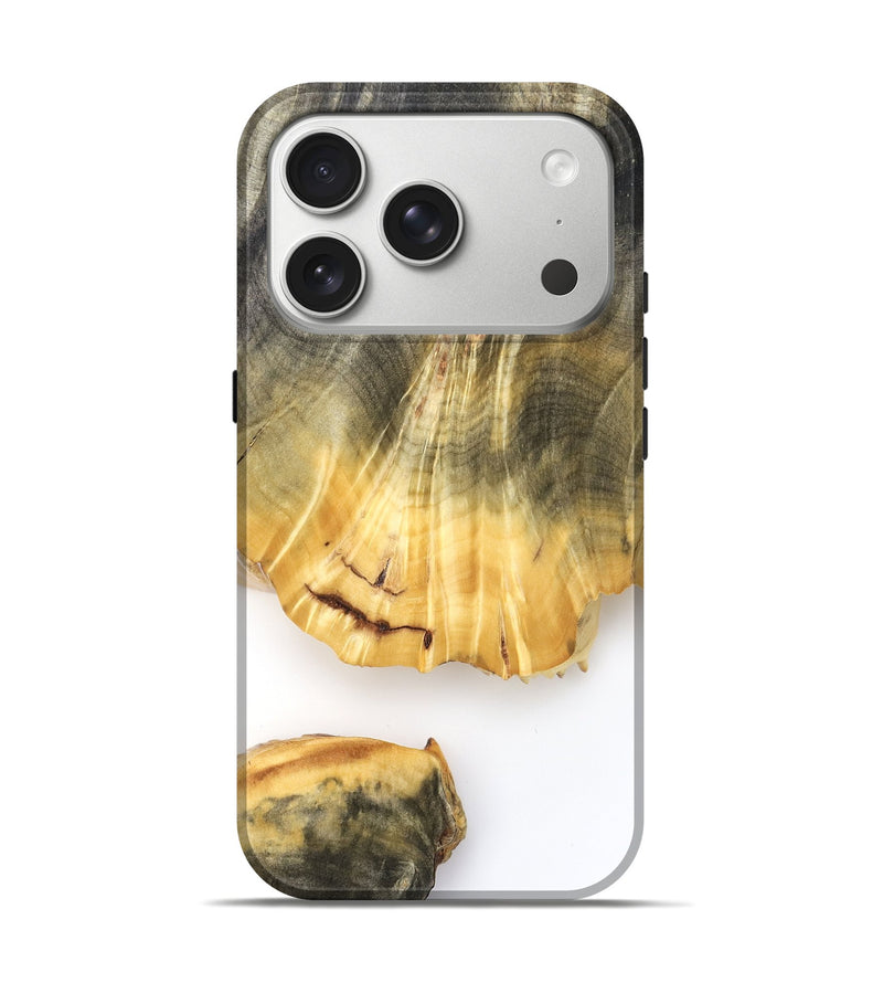 iPhone 17 Pro Wood Live Edge Phone Case - Shad (Clear, 825613)