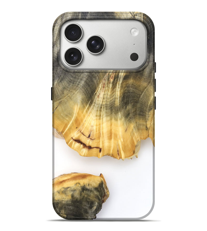 iPhone 17 Pro Max Wood Live Edge Phone Case - Shad (Clear, 825613)
