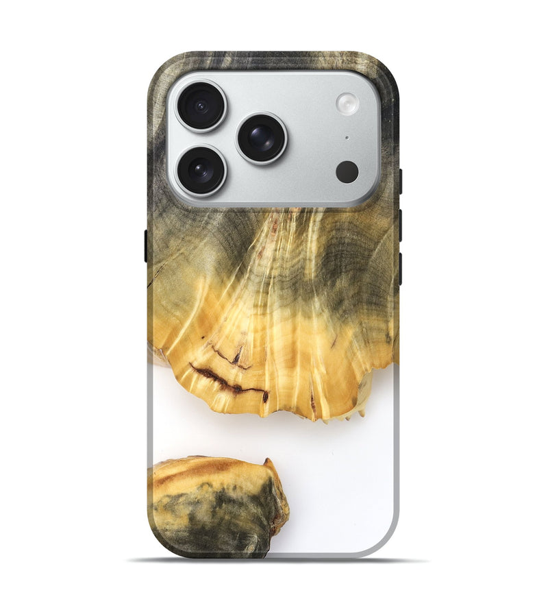 iPhone 18 Pro Wood Live Edge Phone Case - Shad (Clear, 825613)