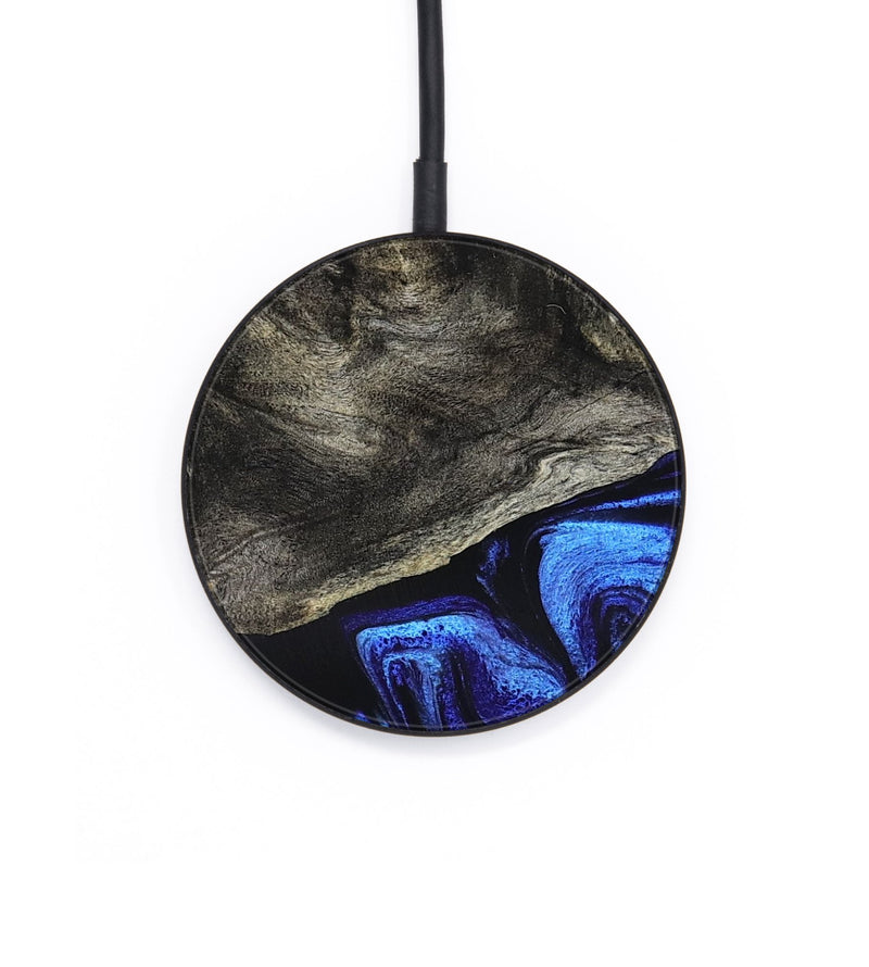 Circle Wood Wireless Charger - Terence (Blue, 825635)