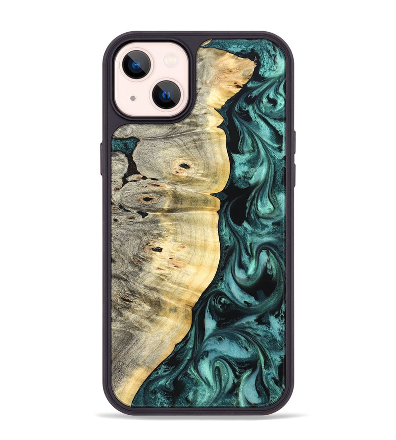 iPhone 14 Plus Wood Phone Case - Bradley (Green, 825669)