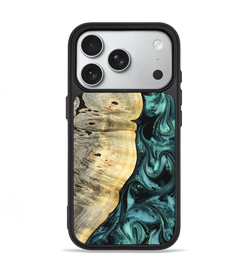 iPhone 18 Pro Wood Phone Case - Bradley (Green, 825669)