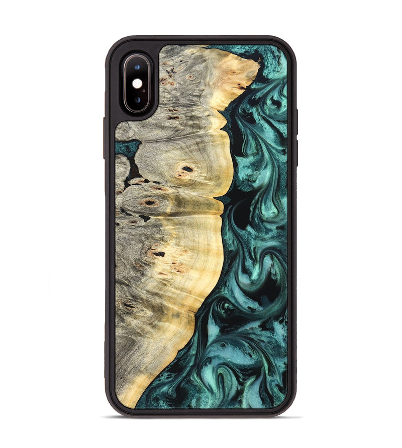 iPhone Xs Max Wood Phone Case - Bradley (Green, 825669)