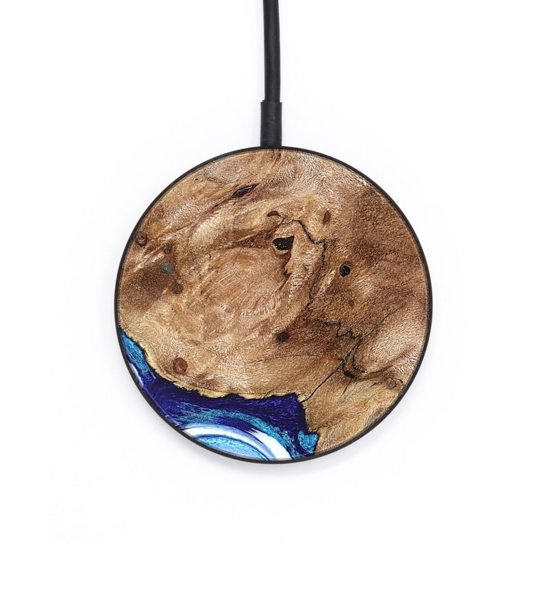 Circle Wood Wireless Charger - Janay (Blue, 825670)