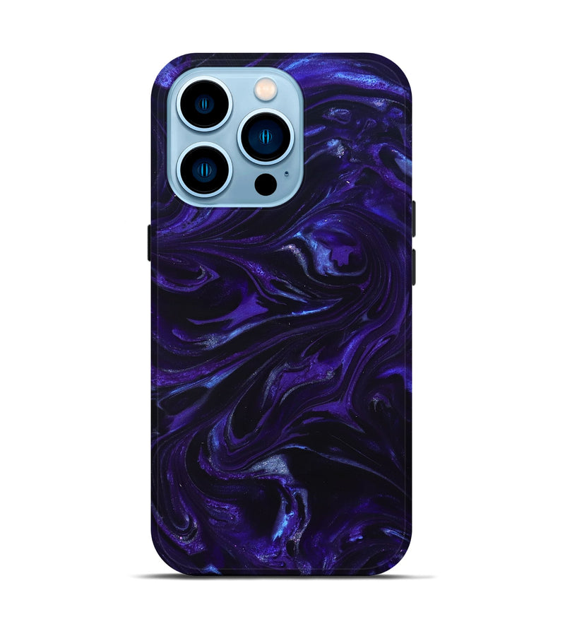 iPhone 14 Pro ResinArt Live Edge Phone Case - Kaye (Purple, 825692)