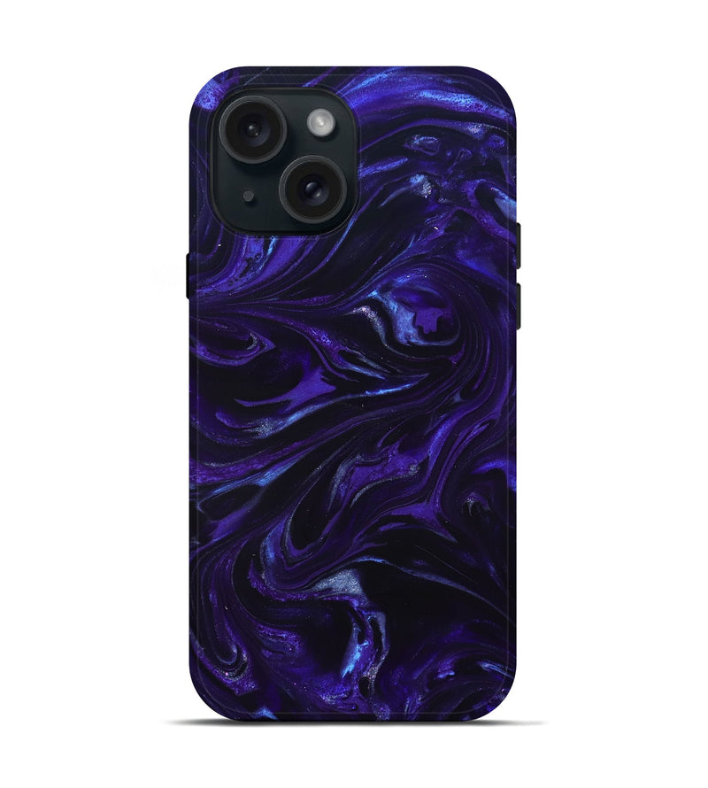iPhone 15 ResinArt Live Edge Phone Case - Kaye (Purple, 825692)