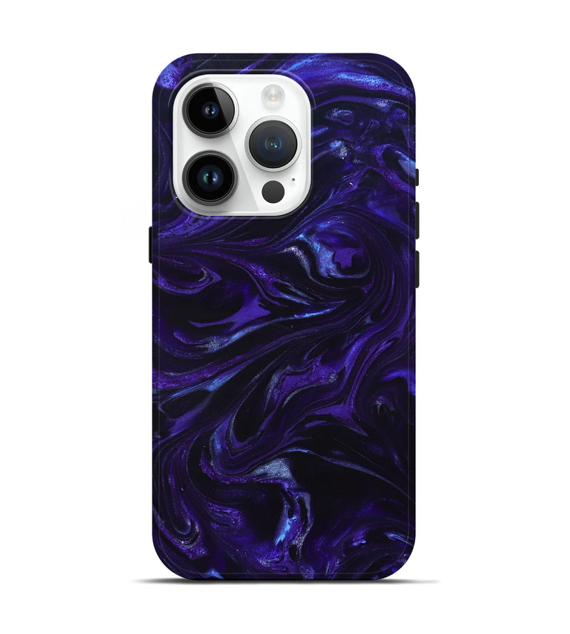 iPhone 15 Pro ResinArt Live Edge Phone Case - Kaye (Purple, 825692)