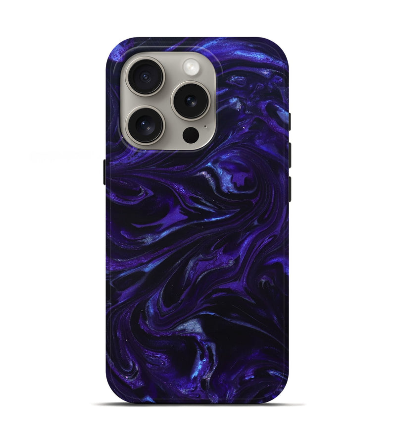 iPhone 16 Pro ResinArt Live Edge Phone Case - Kaye (Purple, 825692)