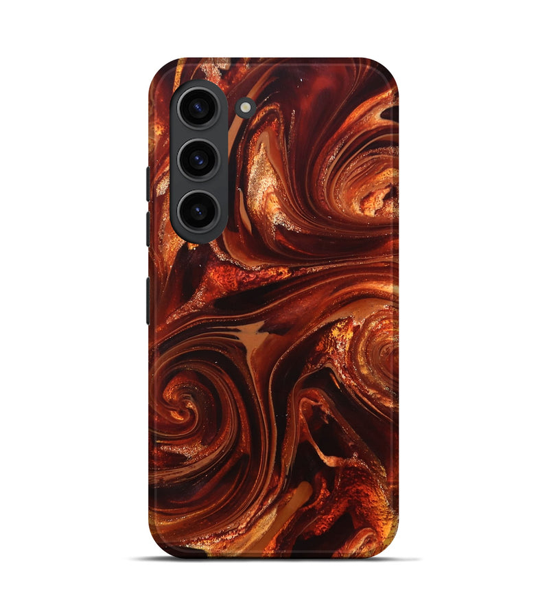 Galaxy S23 ResinArt Live Edge Phone Case - Asia (Red, 825695)