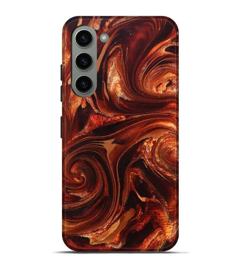 Galaxy S23 Plus ResinArt Live Edge Phone Case - Asia (Red, 825695)