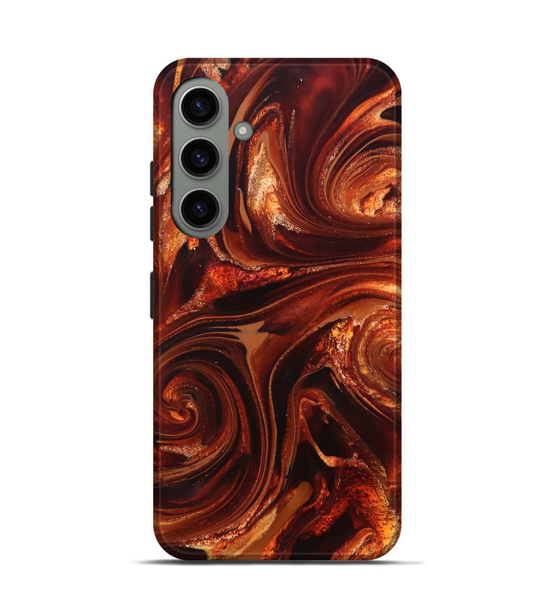 Galaxy S24 ResinArt Live Edge Phone Case - Asia (Red, 825695)
