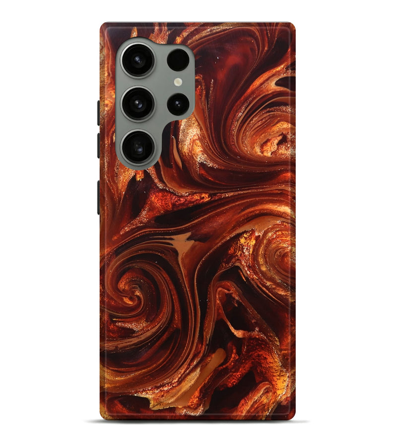 Galaxy S24 Ultra ResinArt Live Edge Phone Case - Asia (Red, 825695)