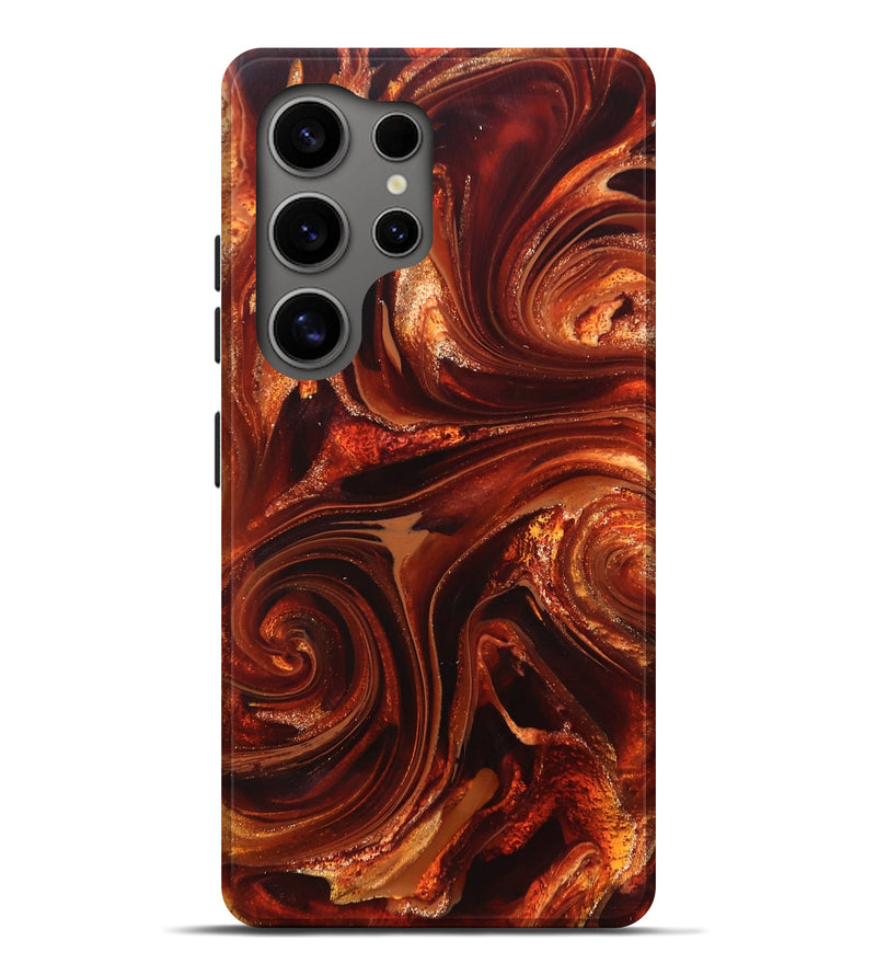 Galaxy S25 Ultra ResinArt Live Edge Phone Case - Asia (Red, 825695)