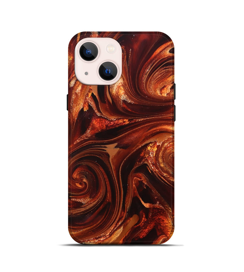 iPhone 13 mini ResinArt Live Edge Phone Case - Asia (Red, 825695)
