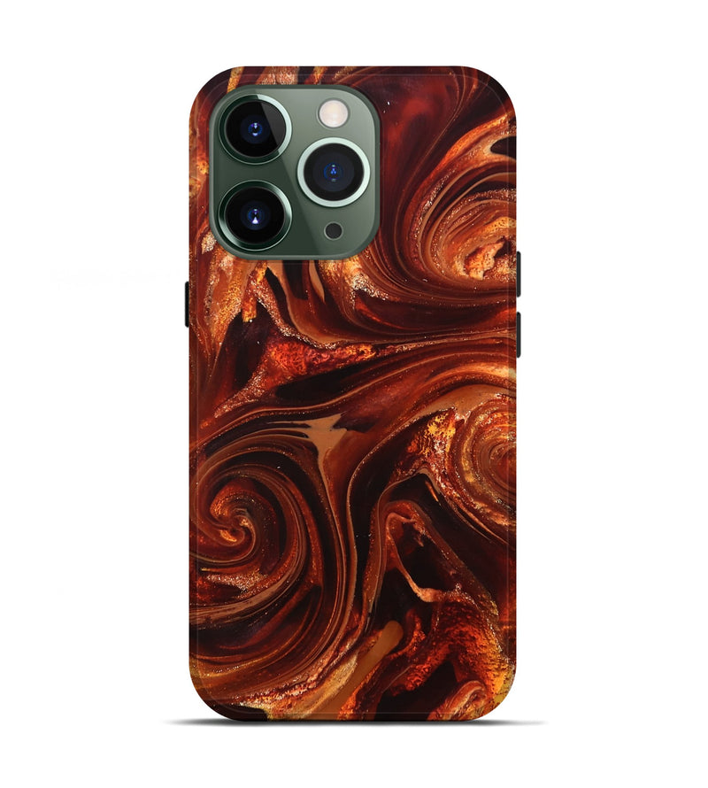 iPhone 13 Pro ResinArt Live Edge Phone Case - Asia (Red, 825695)