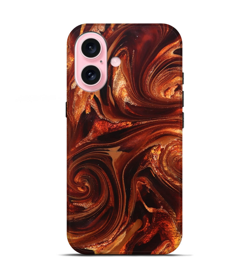 iPhone 17 ResinArt Live Edge Phone Case - Asia (Red, 825695)