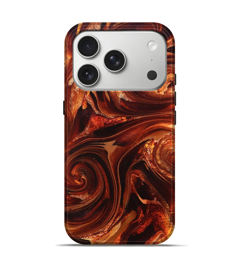iPhone 17 Pro ResinArt Live Edge Phone Case - Asia (Red, 825695)