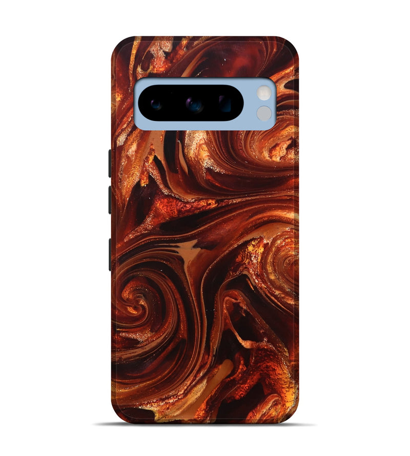 Pixel 8 Pro ResinArt Live Edge Phone Case - Asia (Red, 825695)
