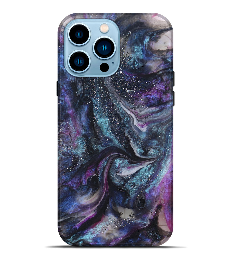 iPhone 14 Pro Max ResinArt Live Edge Phone Case - Zaylee (Cosmos, 825698)