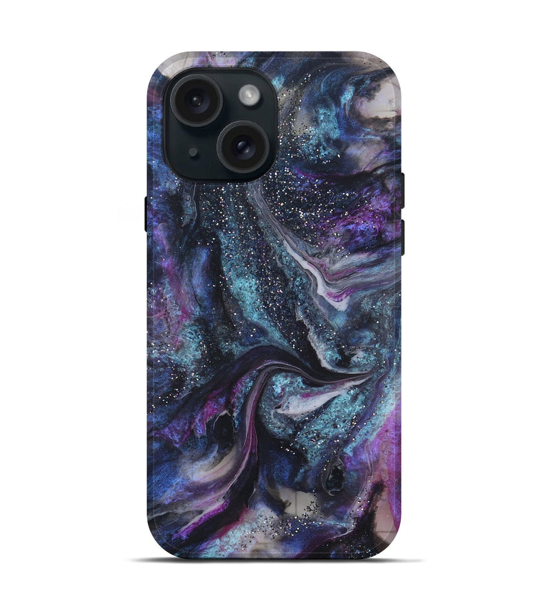 iPhone 15 ResinArt Live Edge Phone Case - Zaylee (Cosmos, 825698)