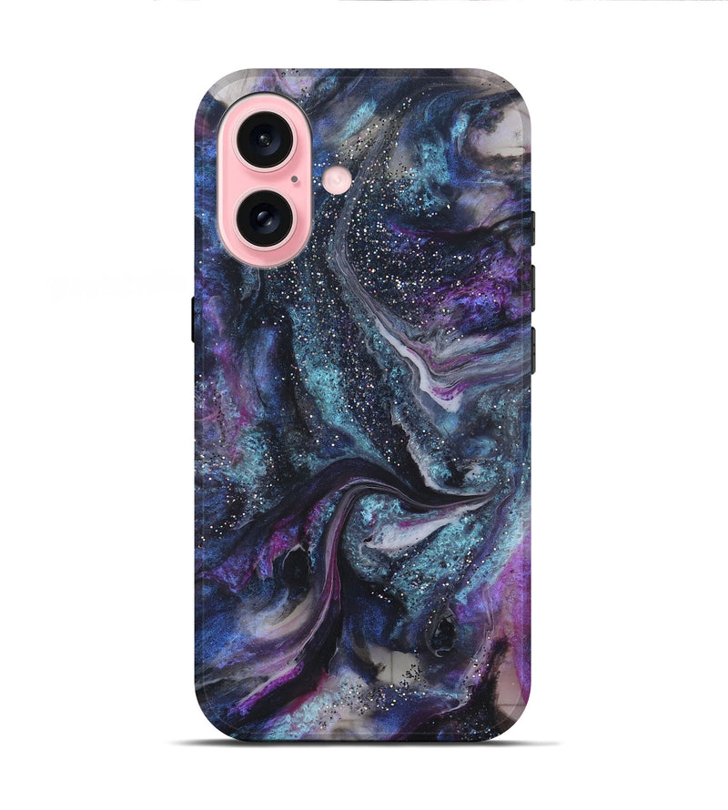 iPhone 16 ResinArt Live Edge Phone Case - Zaylee (Cosmos, 825698)