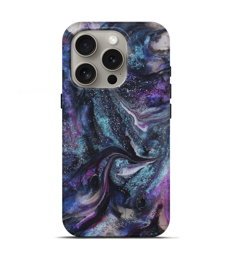 iPhone 16 Pro ResinArt Live Edge Phone Case - Zaylee (Cosmos, 825698)
