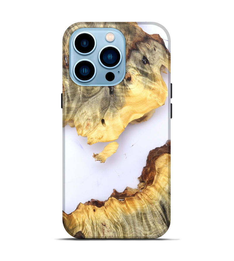 iPhone 14 Pro Wood Live Edge Phone Case - Alexys (Clear, 825703)