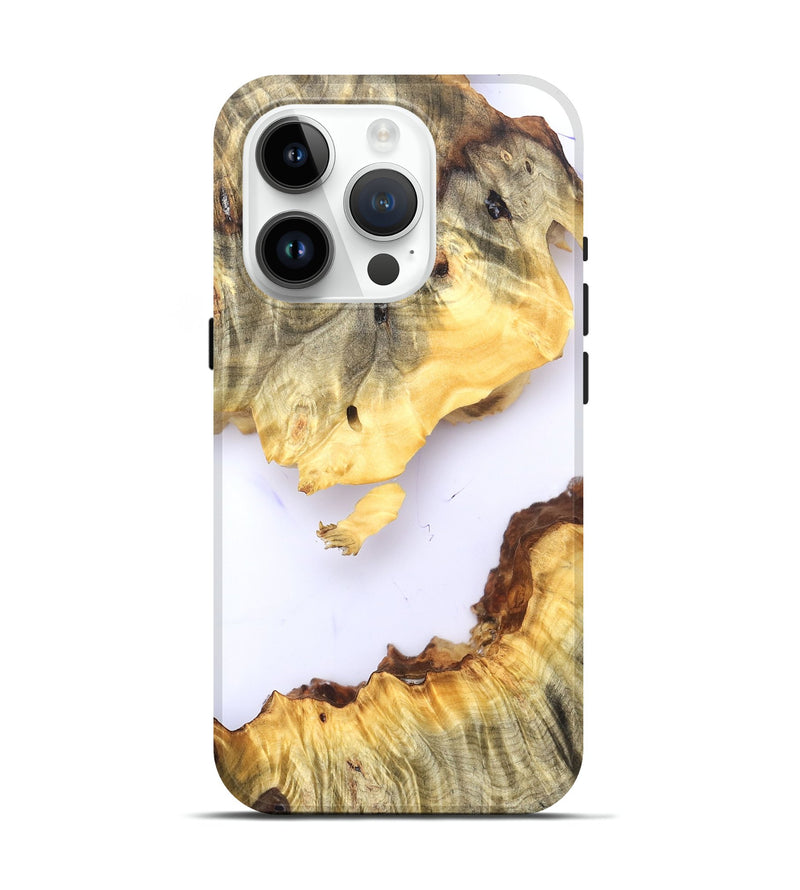 iPhone 15 Pro Wood Live Edge Phone Case - Alexys (Clear, 825703)