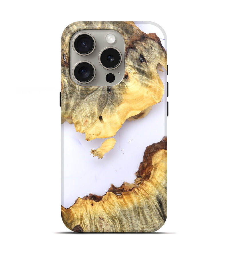 iPhone 16 Pro Wood Live Edge Phone Case - Alexys (Clear, 825703)