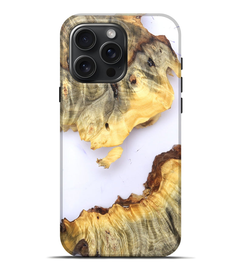 iPhone 16 Pro Max Wood Live Edge Phone Case - Alexys (Clear, 825703)