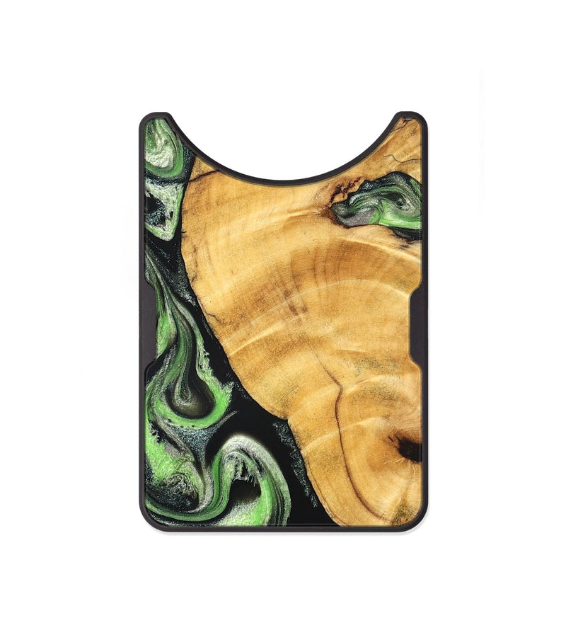 Alloy Wood Wallet - Jaylynn (Green, 825717)