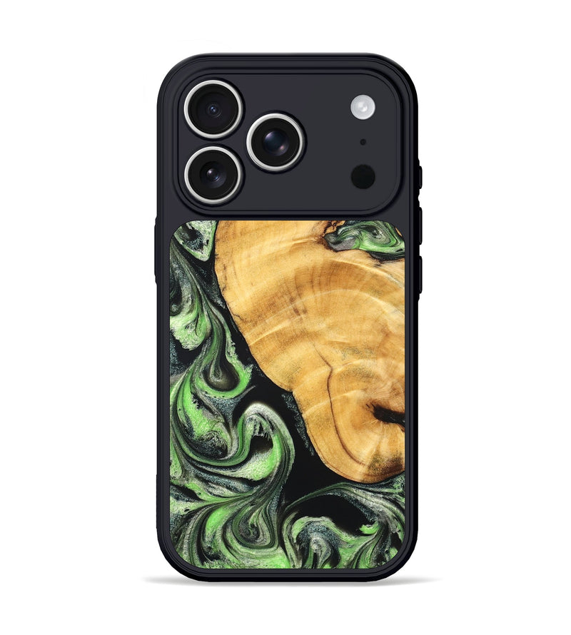iPhone 17 Pro Wood Phone Case - Jaylynn (Green, 825717)