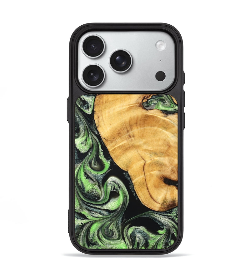 iPhone 18 Pro Wood Phone Case - Jaylynn (Green, 825717)