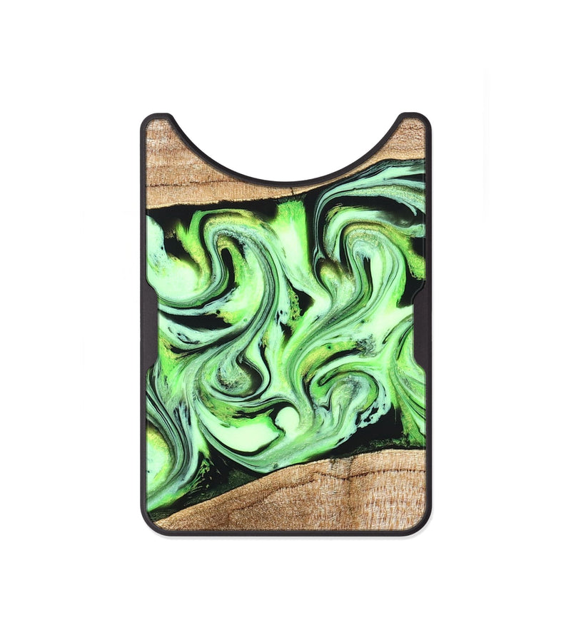 Alloy Wood Wallet - Kecia (Green, 825719)