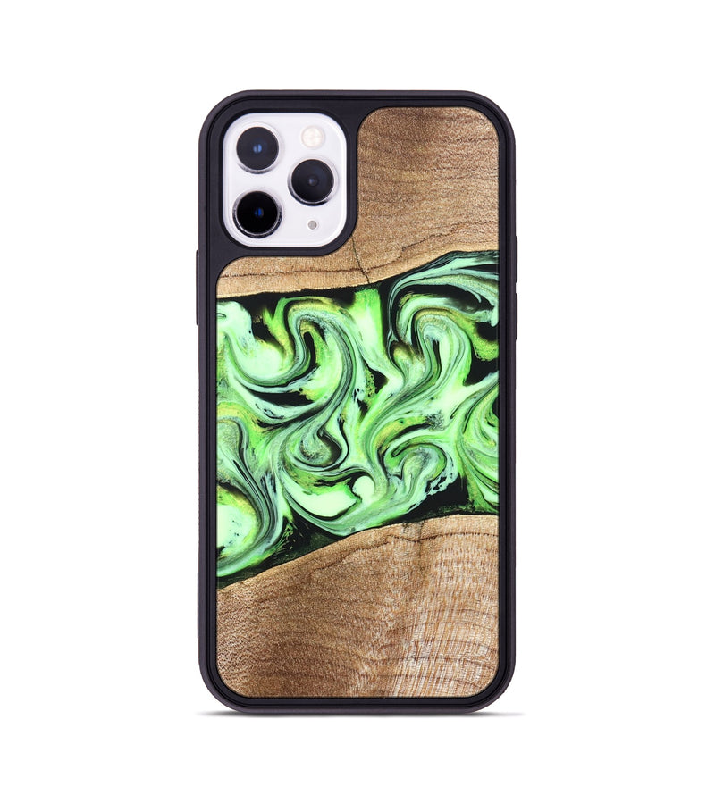 iPhone 11 Pro Wood Phone Case - Kecia (Green, 825719)
