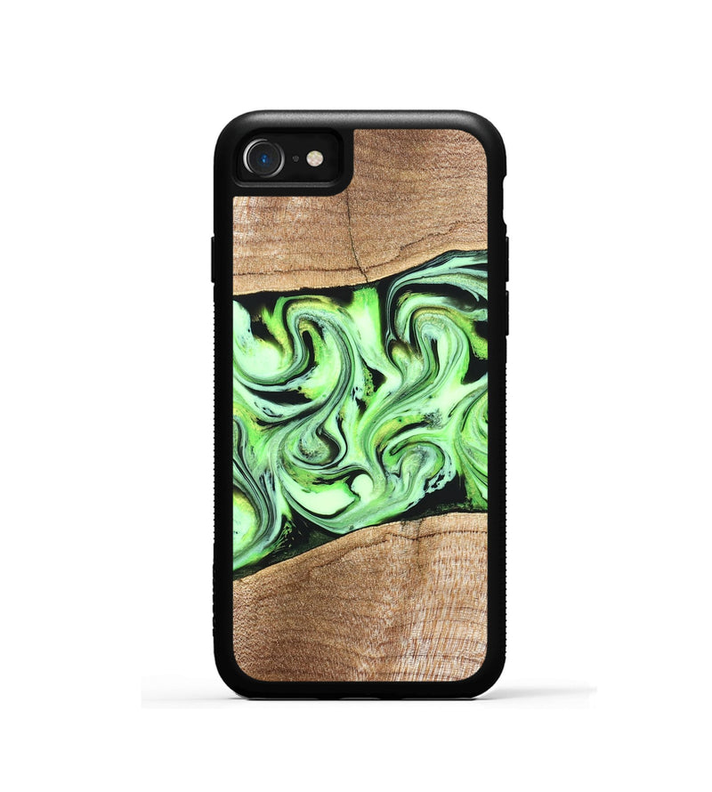 iPhone SE Wood Phone Case - Kecia (Green, 825719)
