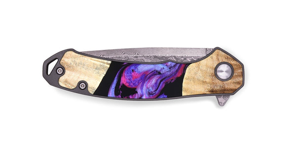 EDC Wood Pocket Knife - Hilary (Purple, 825764)
